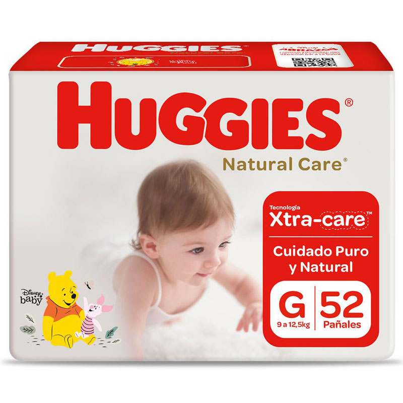 Comprar Pañales Huggies Natural Care Etapa 1/P Recién Nacido  Hipoalergénico, 3.5 -6kg - 50Uds
